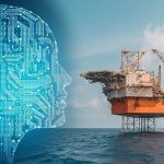 سکوی نفتی و انسانی که به آن نگاه میکند-هوش مصنوعی در نفت و گاز