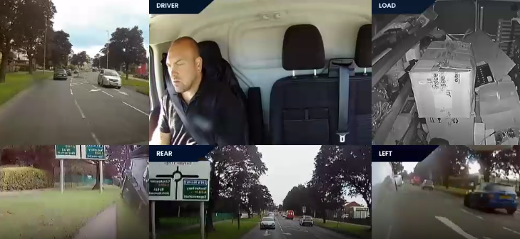 فردی در حال رانندگی داخل کامیون- دش کم هو ش مصنوعی